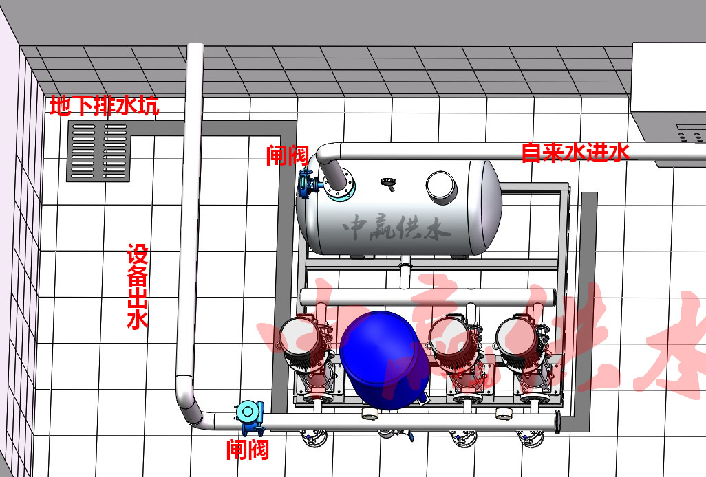 圖解:無負壓供水設(shè)備怎么安裝,無負壓供水設(shè)備連接水管